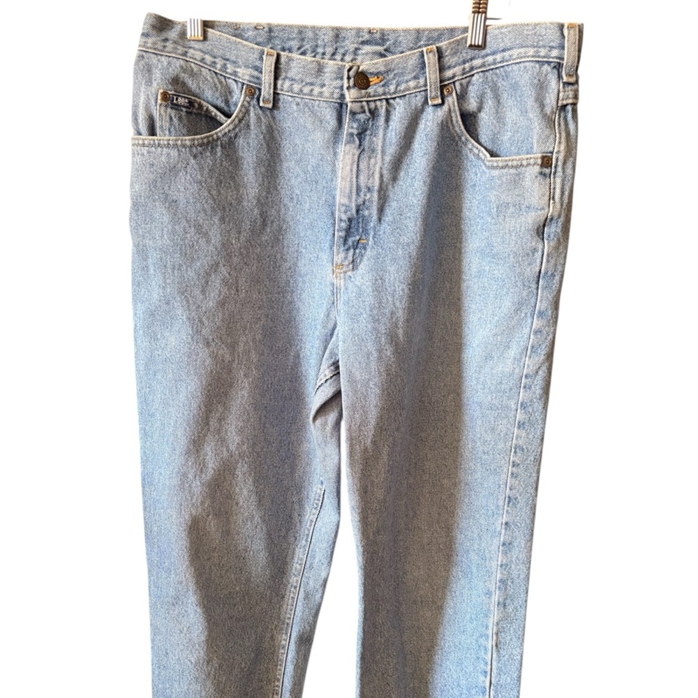 Vtg. Lee Men's Light Blue Straight Jeans, 36 x 30”